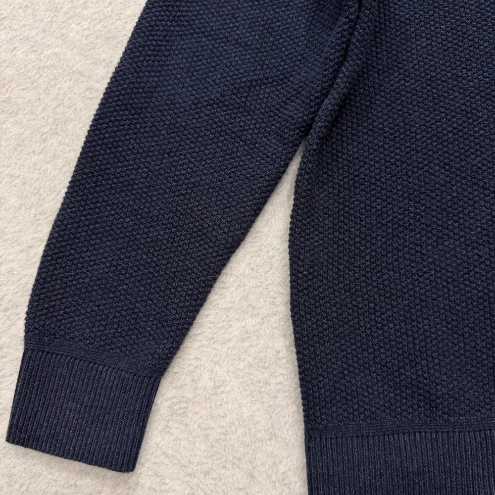 Lululemon Sweater Mens S Blue Textured Knit Crewneck